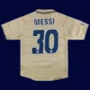 Messi Barcelona away retro jersey back 03/05 with #30, breathable high-quality design.