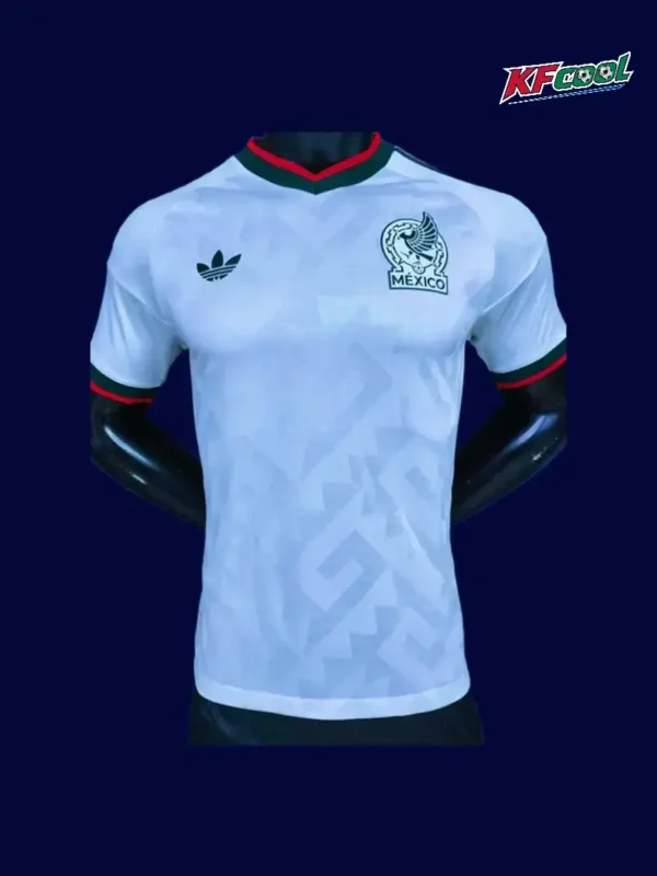 Mexico 26/27 away player jersey front — pro fit, white design