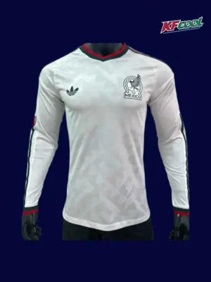 Mexico away white LS jersey 26/27 player front — long sleeve, performance fit
