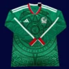 Mexico home green LS jersey 26/27 fans front — breathable, long sleeve