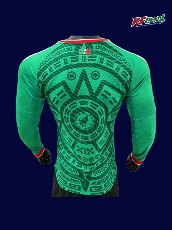 Mexico home green LS jersey 26/27 player back — ventilation panels