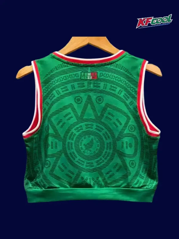 Mexico home green women 26/27 yoga vest back racer cut