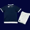 Millwall Home Kids Kits 25/26 front with mini crest and youth-friendly fit.