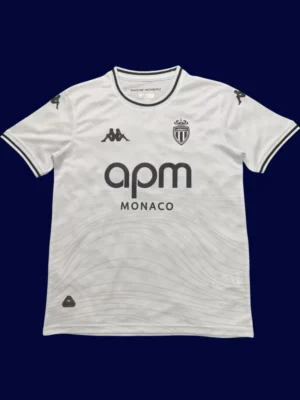 Monaco Away Jersey 25/26 Fans Version front high‑quality breathable lightweight shirt