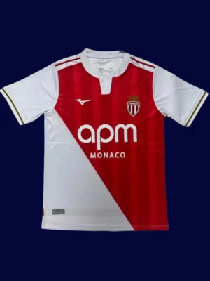 Monaco Home Jersey 25/26 Fans Version front collectible high‑quality football top