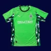 Mönchengladbach Away Jersey 25/26 Fans Version front with black-and-white away design and crest.