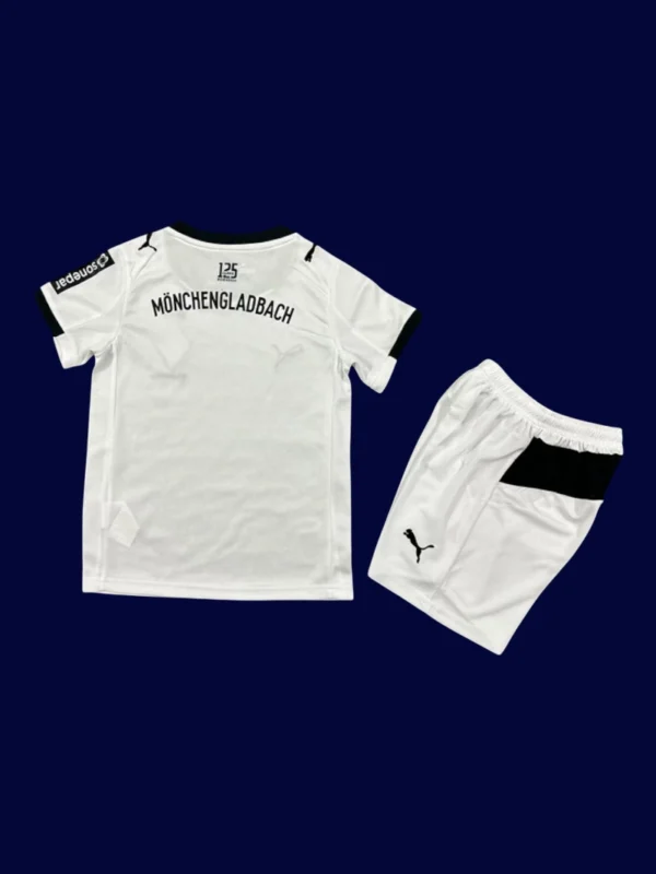 Mönchengladbach Home Kids Kits 25/26 back with printed number panel.