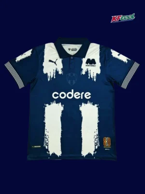 Monterrey World Cup home jersey 25/26 fans version front navy white stripes