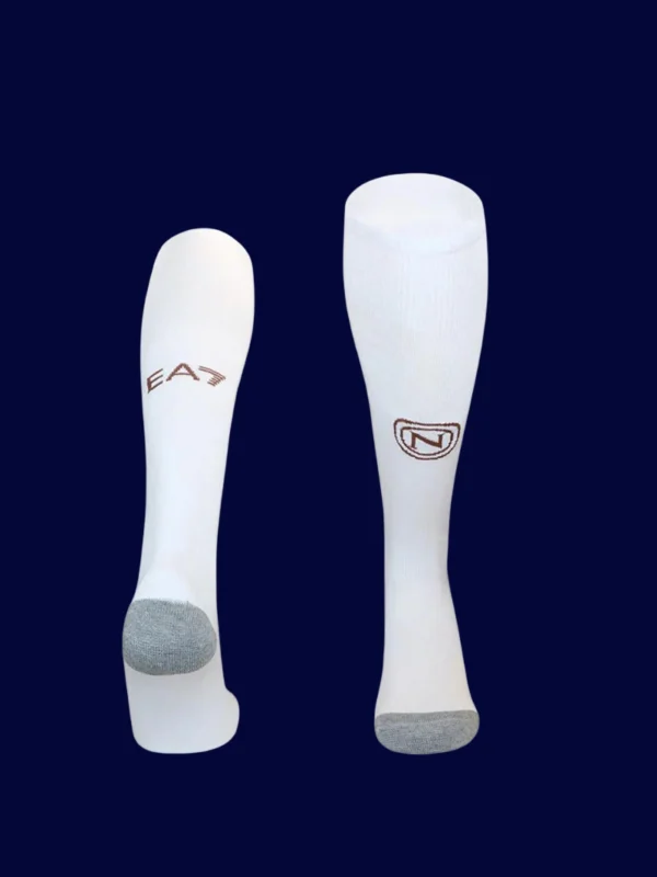 Napoli Away Sock 25/26 front showing official away colors.