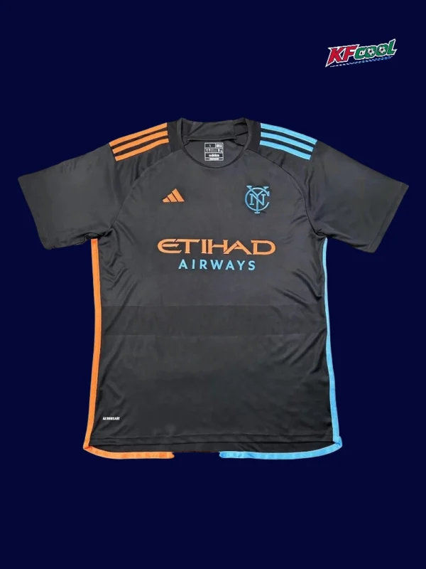 New York City away jersey 25/26 fans version front white blue design