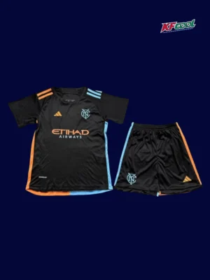 New York City away kids kits 25/26 front white blue design