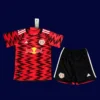 New York Red Bull home kids kits 25/26 front red blue stripes