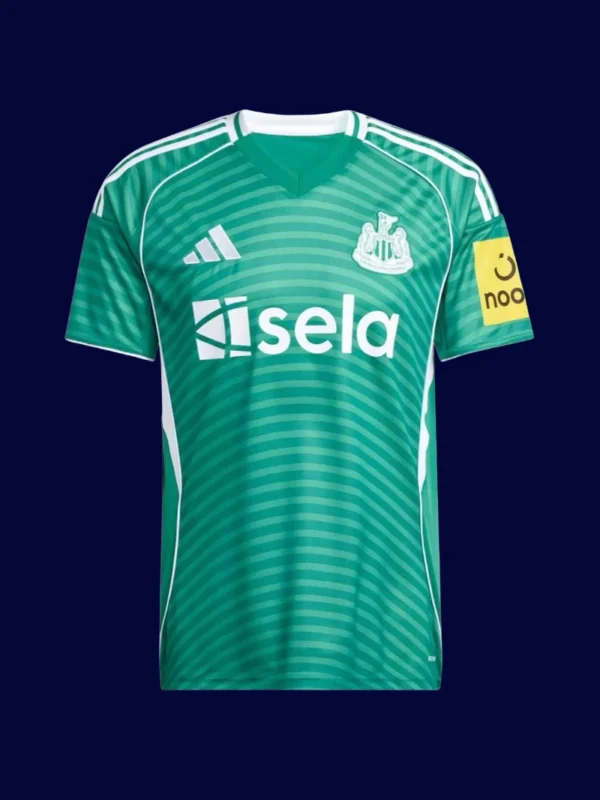 Newcastle United Away Jersey 25/26 Fans Version front high-quality breathable lightweight football shirt