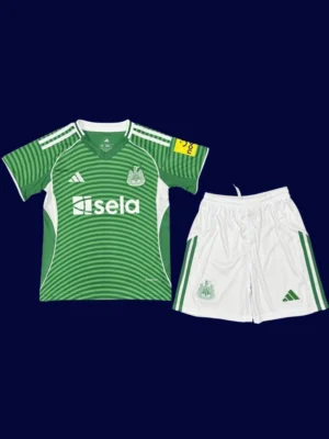 Newcastle United Away Kids kits 25/26 front lightweight breathable junior football shirt