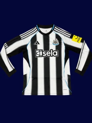 Newcastle United Home LS Jersey 25/26 Fans Version front collectible high-quality long sleeve football top