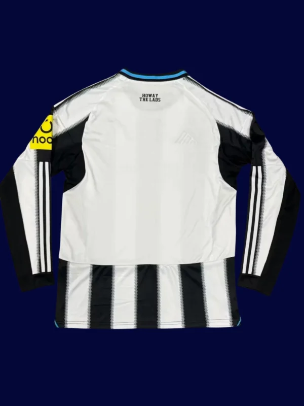 Newcastle United Home LS Jersey 25/26 Fans Version back custom number