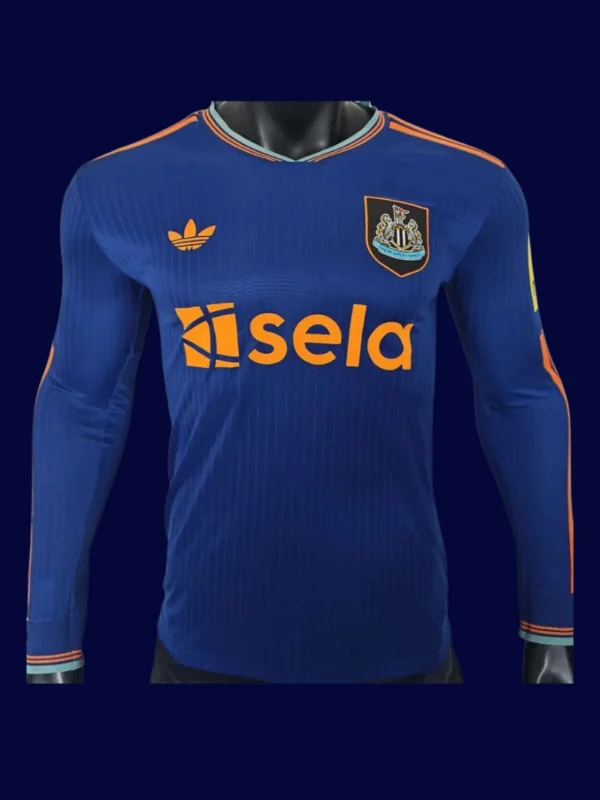 Newcastle United Third LS Jersey 25/26 Player Version front pro-grade long sleeve lightweight performance shirt