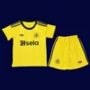 Newcastle United Yellow GK Kids kits 25/26 front breathable junior goalkeeper kit