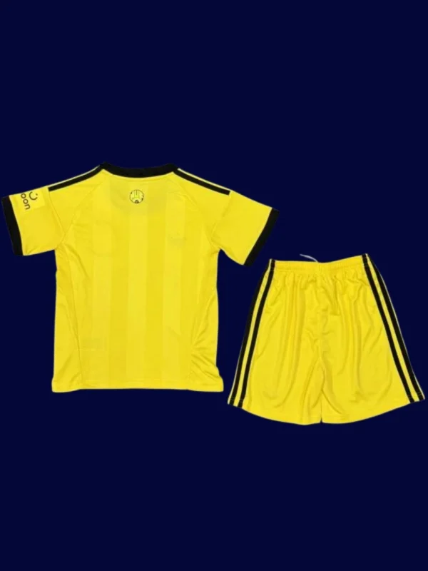 Newcastle United Yellow GK Kids kits 25/26 back custom number