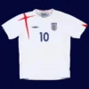 Owen England home white retro shirt front 05/07, high-quality breathable fan gear.