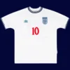Owen England home white retro shirt front 99/01, high-quality breathable fan gear.