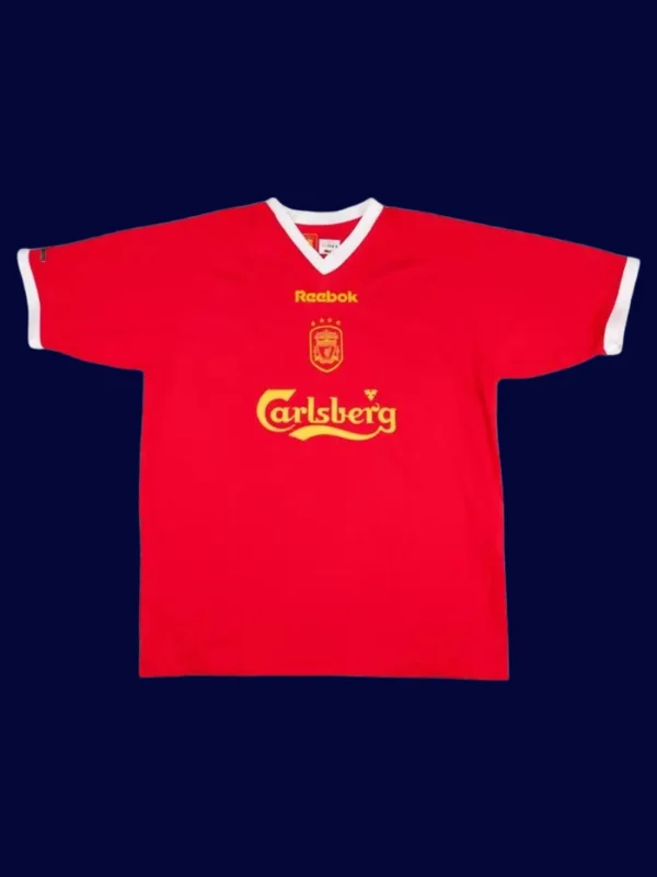 Owen Liverpool red retro shirt front 01/03, high-quality breathable fan gear.