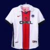PSG Away Classic Retro Jersey 199899A - KFCool – Football Jerseys & Soccer Kits Store PSG away classic retro jersey 1998/99 front blue white retro design