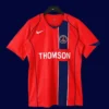 PSG away classic retro jersey 2004/05 front blue white retro design