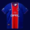 PSG home classic retro jersey 1995/96 front navy red vintage design