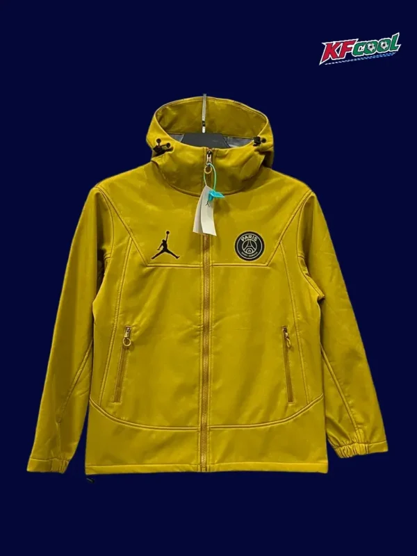 PSG Jordan khaki outdoor jackets 25/26 front view