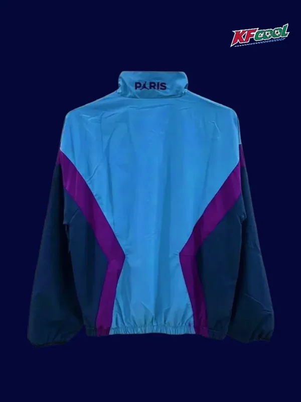 PSG 25/26 Jordan light blue windbreaker back view