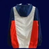 PSG 25/26 Jordan white orange windbreaker back view