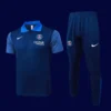 PSG royal blue polo tracksuit 25/26 fans version front view