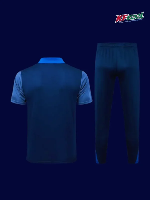 PSG 25/26 royal blue polo tracksuit back view