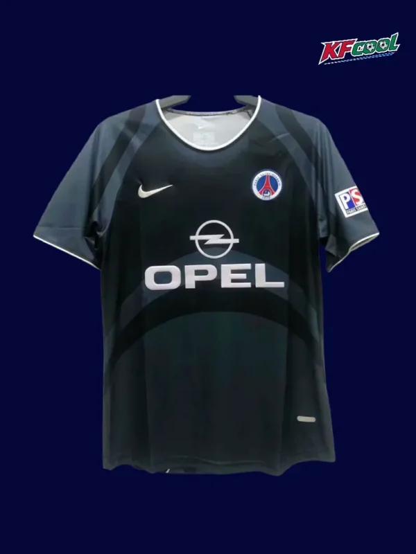 PSG third classic retro jersey 2001/02 front navy retro design
