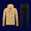 PSG 25/26 yellow hoodie tracksuit back view