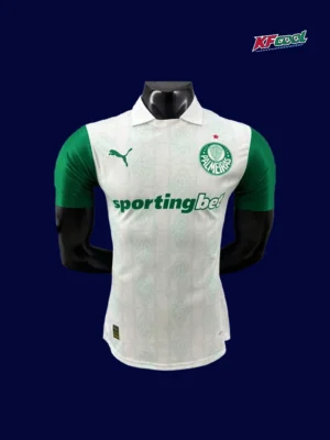 Palmeiras away jersey 25/26 player version front white green design