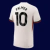 Palmer Chelsea away player jersey back 25/26 with #10, high-quality breathable design.
