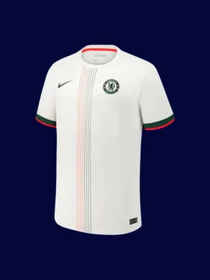 Palmer Chelsea away white jersey front 25/26 UCL, high-quality breathable fan gear.