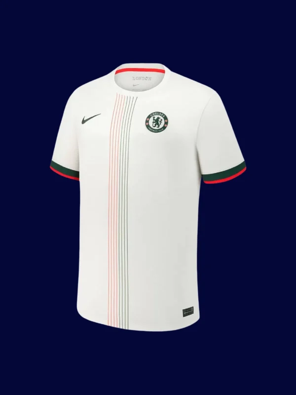 Palmer Chelsea away white jersey front 25/26 UCL, high-quality breathable fan gear.
