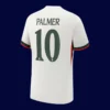 Palmer Chelsea away white jersey back 25/26 UCL with #10, high-quality breathable design.