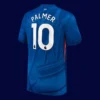Palmer Chelsea home blue jersey back 25/26 with #10, high-quality breathable design.