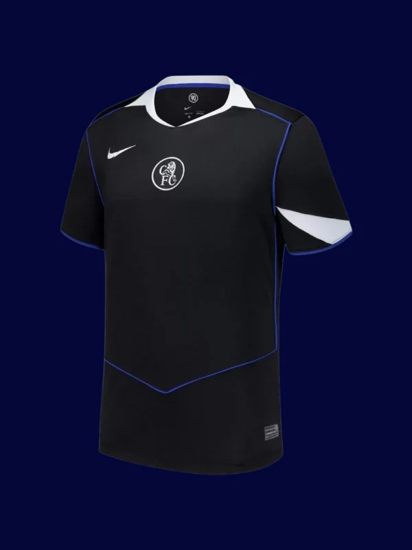 Palmer Chelsea third black jersey front 25/26 UCL, high-quality breathable fan gear.