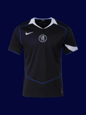 Palmer Chelsea third black jersey front 25/26, high-quality breathable fan gear.