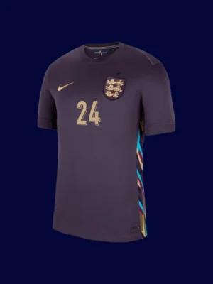Palmer England away jersey front 24/25, high-quality breathable fan gear.