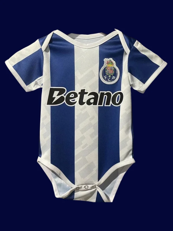 Porto Home Babysuit kits 25/26 front lightweight breathable infant football outfit