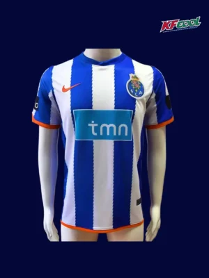 Porto home classic retro jersey 2010/11 front blue white stripes