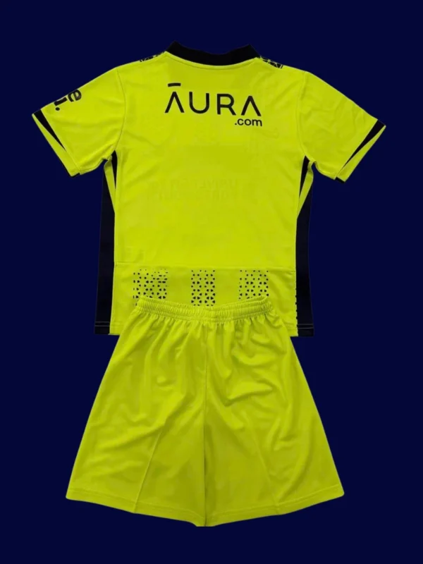 Portsmouth Third Kids Kits 25/26 back with printed number panel.