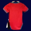 Portugal home red babysuit 26/27 back snaps detail