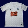 Preston North End Home Jersey 25/26 Fans Version front with classic white-and-blue design and crest.